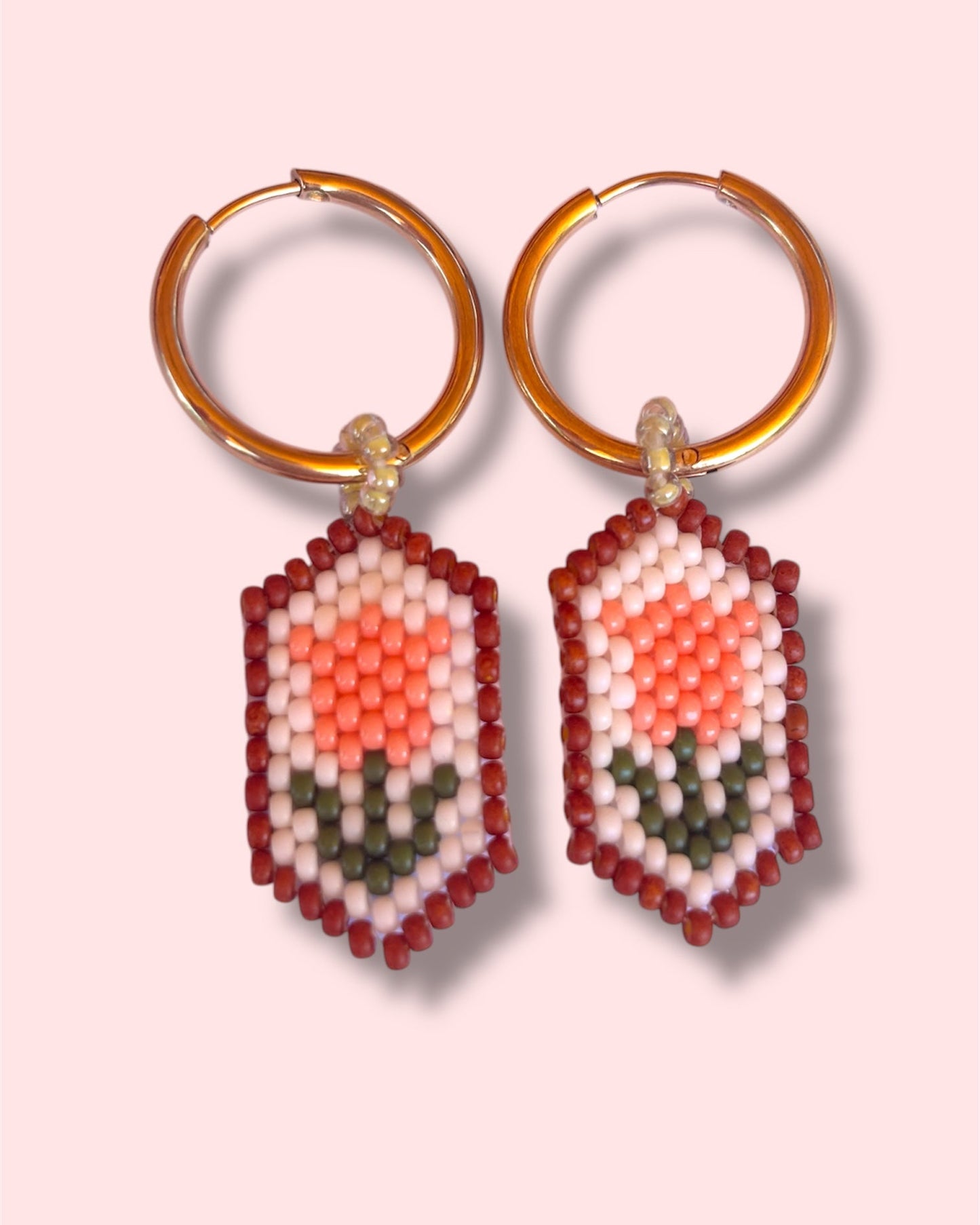 Coral Tulip Dangles