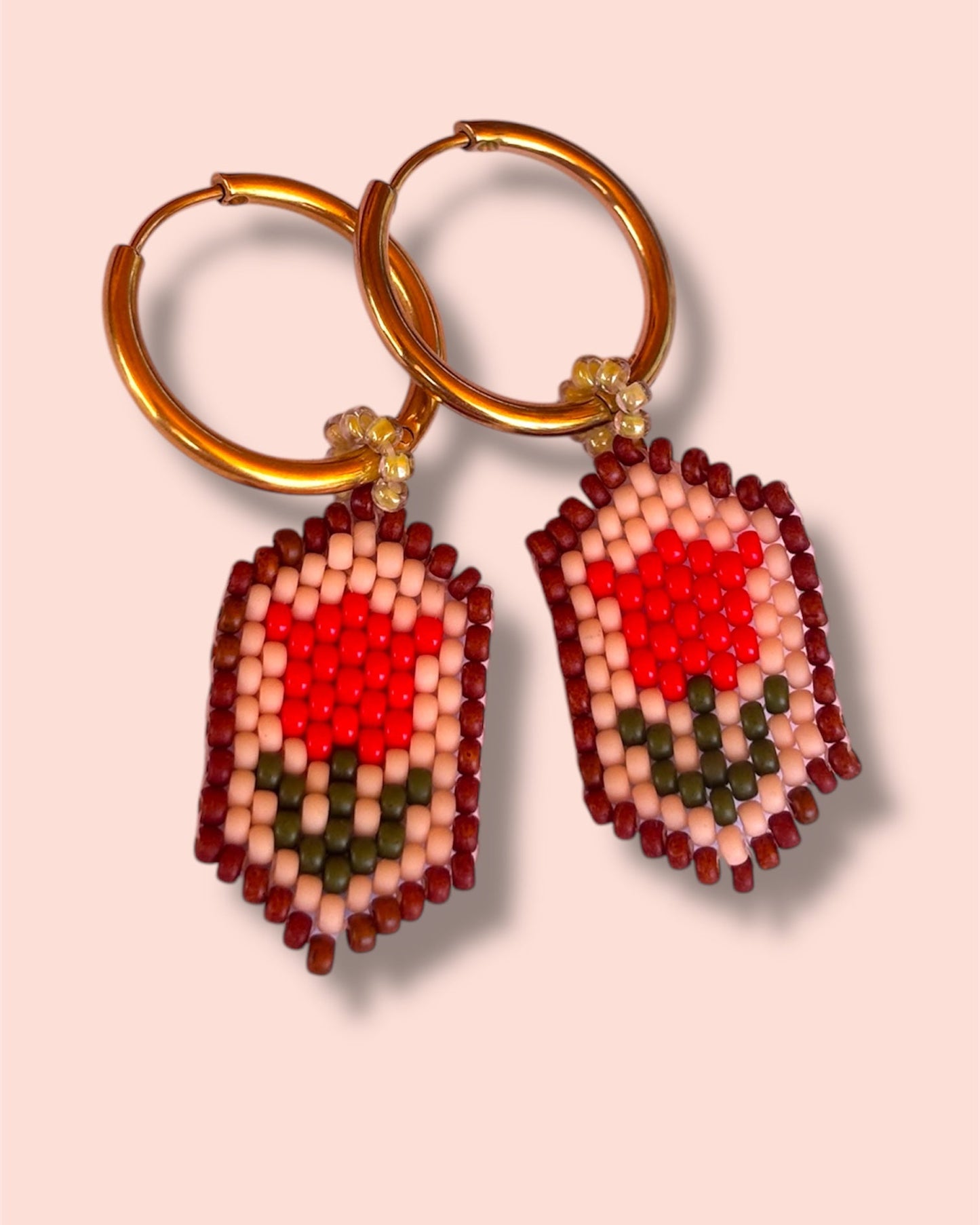 Red Tulip Dangles