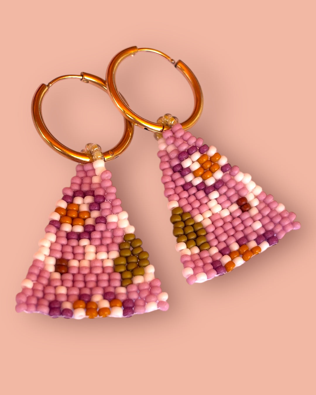 Vintage Lilac Floral Dangles