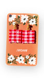 Red and pink picnic rug