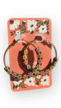 Stylish Floral Hoop Earrings
