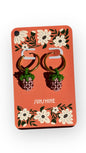 3D Lilac Strawberry Dangles