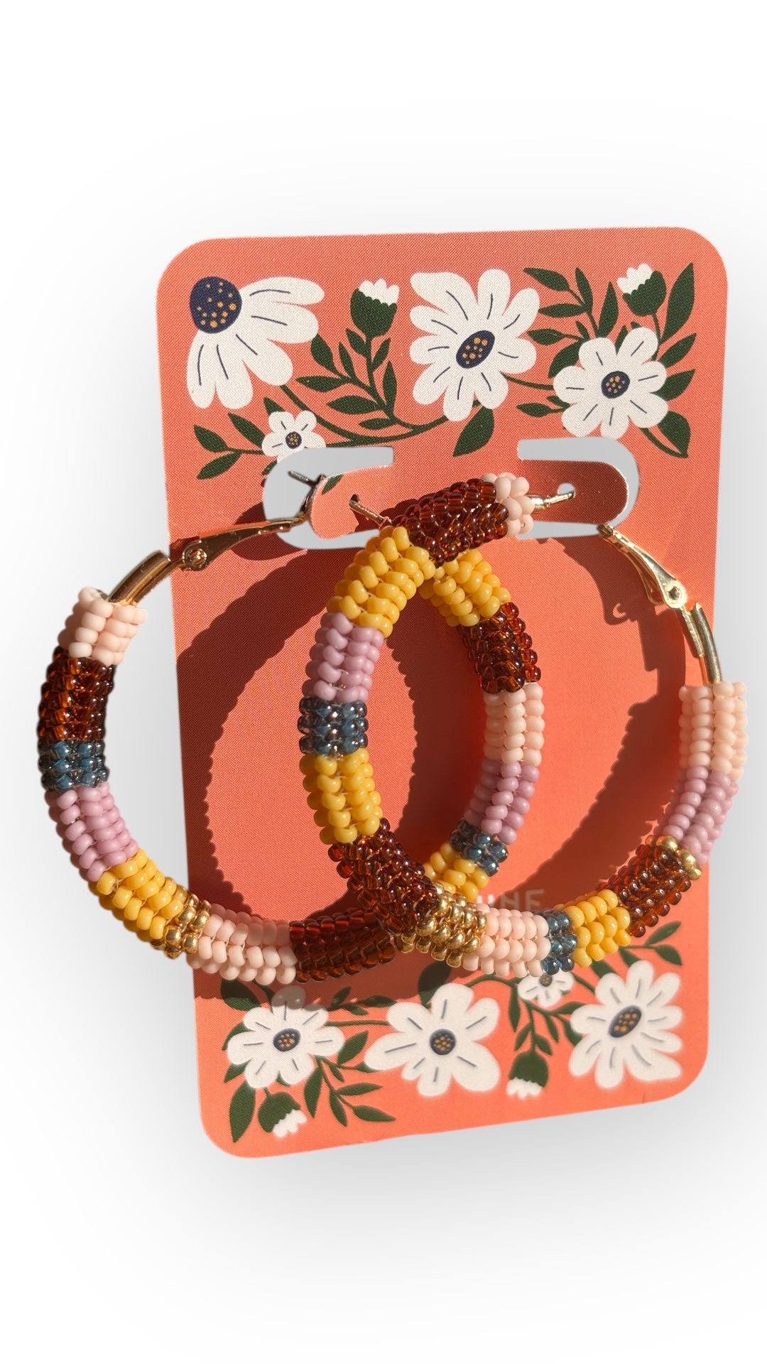 Stripey Hoop Earrings
