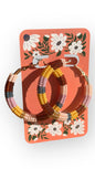 Stripey Hoop Earrings