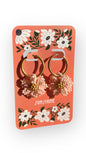 3D Pastel Pink Daisy Dangles