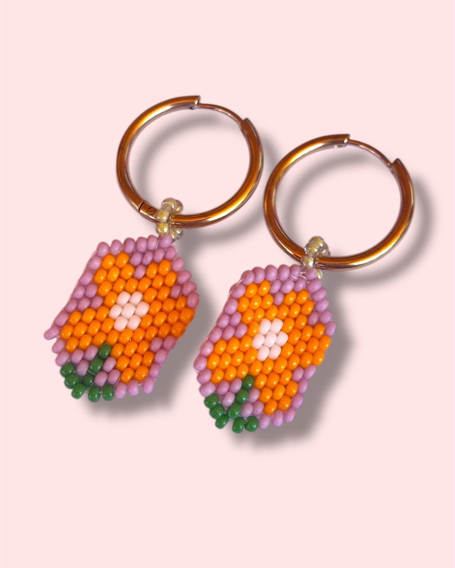 Oh Daisy Orange Dangles