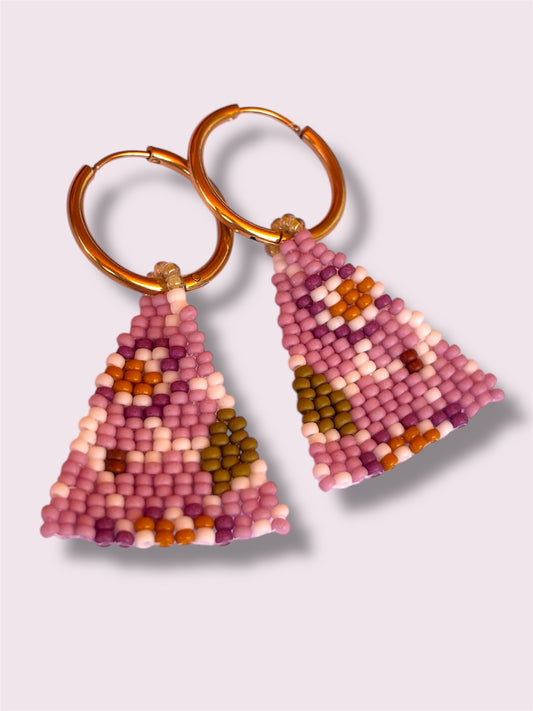 Vintage Lilac Floral Dangles