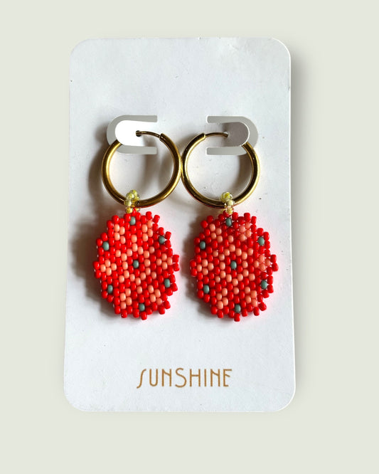 Fiesta Abstract Red Dangles